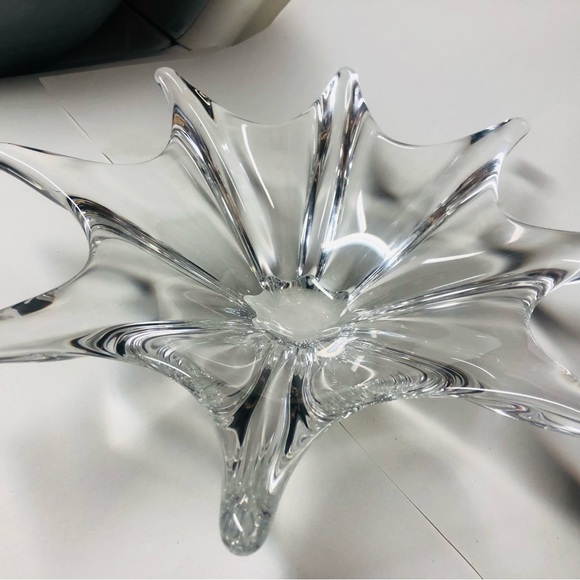 BACCARAT STELLA STARFISH LARGE DISH BOWL DISCONTINUED HEAVY BEAUTIFUL UNIQUE - Picture 3 of 13